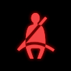 seat belt buckles vehicle dashboard warning light